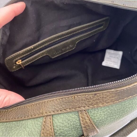 Pink Haley Green/Brown Satchel - Picture 8 of 10